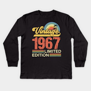 Retro vintage 1967 limited edition Kids Long Sleeve T-Shirt